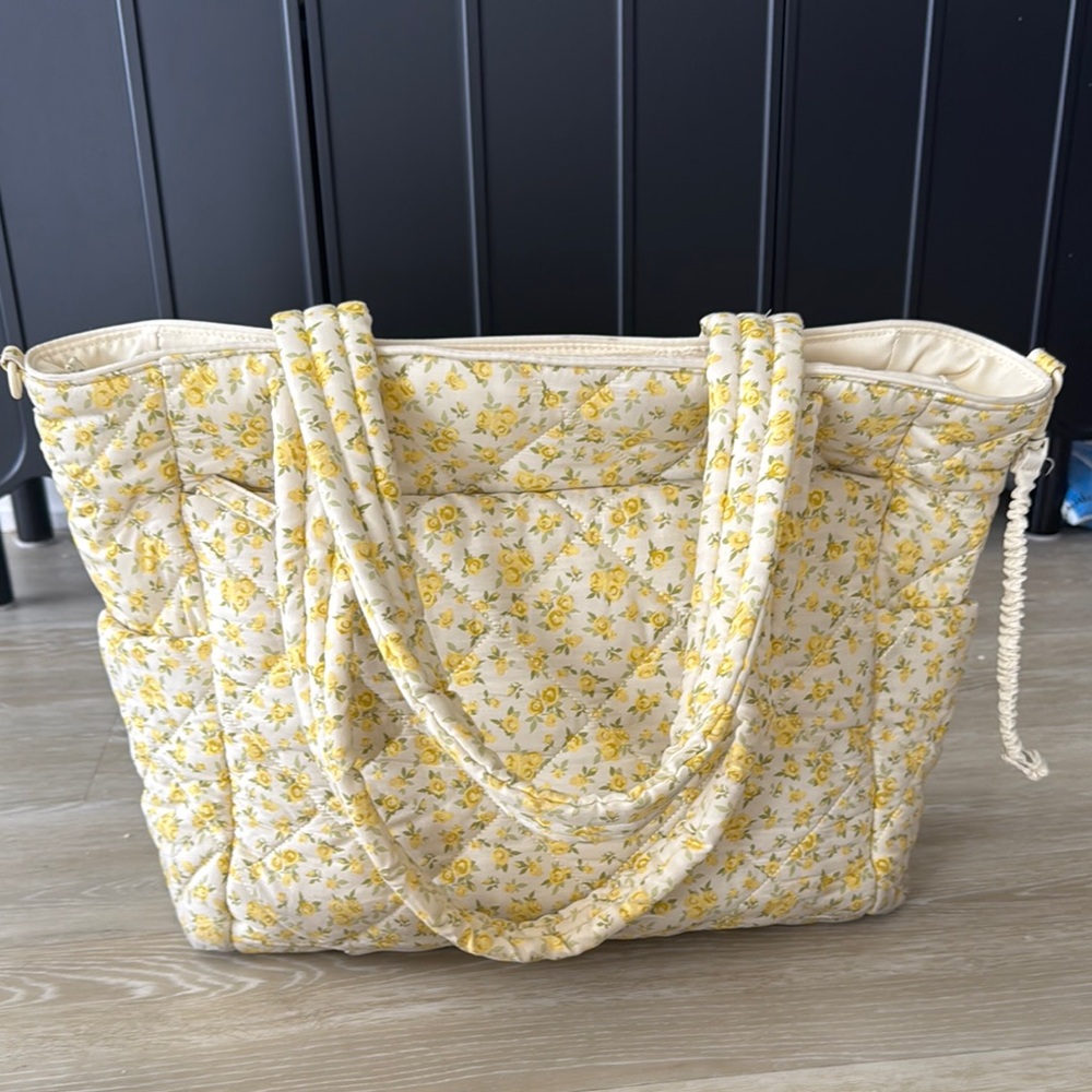 BEIS garden party quilted “diaper bag” EXCLUSIVE